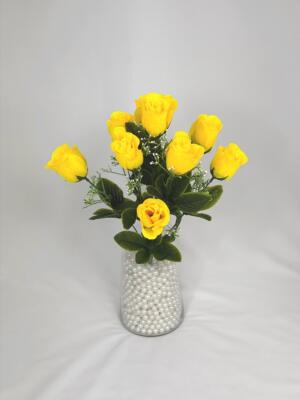 Букет троянда бутон 48 см на 10 голів (код: 1551)