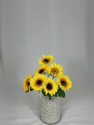Букет соняха 34 см на 7 голів (код: 1606)
